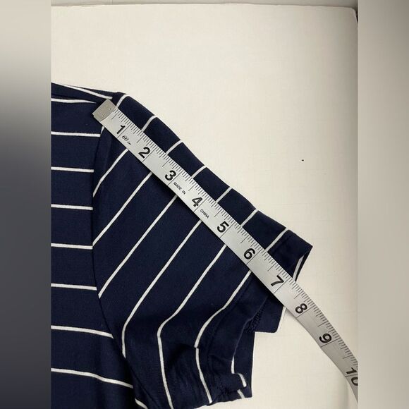 Old Navy Women’s shift Dress Striped Short Sleeve Round Neck Size M pullover - Picture 8 of 11